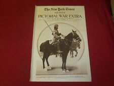 1914 NOVEMBER 5 NY TIMES PICTORIAL WAR EXTRA SECTION - INDIAN LANCER - NP 3936 picture
