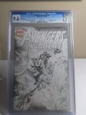 CGC 9.6 Avengers/Invaders #1 - Sketch Variant - Marvel Comics 7/08 picture