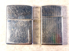Lot Of 2 Vintage Zippo Chrome Lighters picture