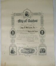 1911 City Of Boston Large Diploma Robert G Shaw Elementary - John F. McLain, Jr. picture
