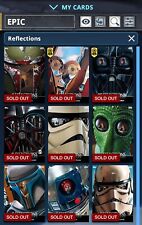 Topps Star Wars Card Trader - Reflections Full Set + Awards picture