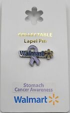 Walmart Limited Collectable Metal Stomach Cancer Awareness Ribbon Pin picture