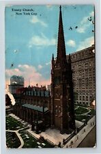 New York City NY, Trinity Church, New York c1918 Vintage Postcard picture