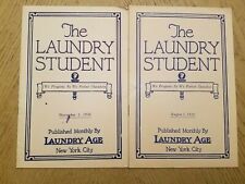 (2) RARE 1930 Laundry Student Magazines Worker Age Clothes Cleaners Service NYC picture