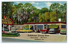 c1950's Tallahassee Dining Room Motor Hotel Cars Tallahassee Florida FL Postcard picture