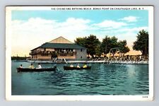 Chautauqua NY-New York, Bemus Point, Lake Casino, c1935 Antique Vintage Postcard picture