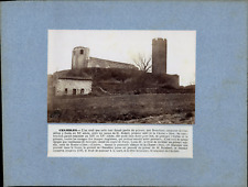 France, Chambles, Tour du Prieuré vintage print print print print print period 32x24, picture