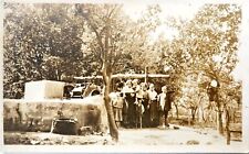 RPPC Family Business Next To Mill Unknown Location Vintage Real Photo Postcard picture
