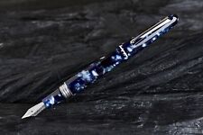 Montegrappa Elmo 01 Fountain Pen in Stonewash Blue Limited Edition - Extra Fine picture