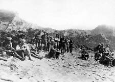 Australians at Anzac Cove awaiting arrival of Turkish prisoners 1915 Old Photo picture