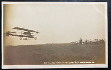 Mint USA Real Picture Postcard Walsh Aviator Flying Eagle Grove IA picture