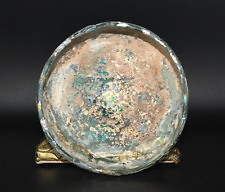 Large Ancient Roman Glass Bowl with Iridescent Patina From Middle East picture