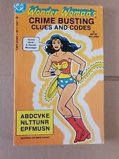 Vtg 1977 Wonder Woman Crime Busting Clues And Codes Book picture