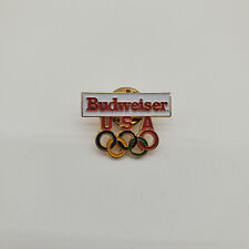 Budweiser Beer USA Olympic Pin Vintage Enamel Pin picture