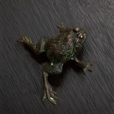 Frog of Success Antique Bronze Figurine Sculpture Art Decor Weight 440 gr  1970s picture
