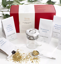 Samovar Essential Tea Gift Set 5 Premium Whole Leaf Teas Brewing Pot & Scoop picture