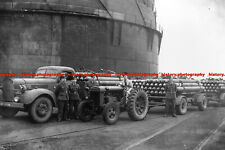 F008055 RAF convoy of hydrogen cylinders. 1944. WW2 picture