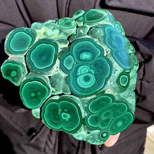 2.82LB Natural chrysocolla/Malachite transparent cluster rough mineral sample picture
