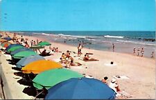 Daytona Beach Florida Scenic Beachfront Ocean Chrome Cancel WOB Postcard picture
