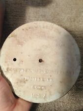 Antique Gordon Primary Battery Cell Railroad Signal Cell Lid Pat 1896 1906 picture