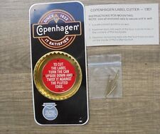 Copenhagen snuff tobacco can lid cutter sign/opener for wall or counter NEW/PKG picture