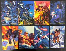 1994 Marvel Masterpieces Masterprints Jumbo 6.5x10 Card Set of 8 w/poster Sealed picture