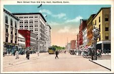 Postcard Main Street from Old City Hall in Hartford, Connecticut picture