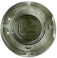 Vintage La Quinta Motor Inns Glass Smoky Ashtray 4.5 Inch 4 Slot picture