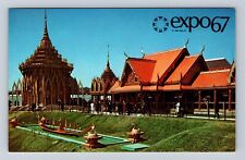 Montreal Quebec-Canada, Expo 67, Pavilion of Thailand, Vintage Souvenir Postcard picture