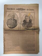 1887 New York Tribune Historic Newspaper Jun 2, 1887 - Damage Antique picture
