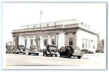 c1940's US Post Office Cars View Ludington Michigan MI RPPC Photo Postcard picture