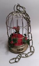 Vintage Christmas Bird Cage MusicBox 