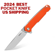 Pocket Knife D2 Blade Folding Knife Tactical Knife Flipper Knife with Clip EDC picture
