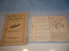  1916-1917 pullman motor car company york pa parts price list  picture