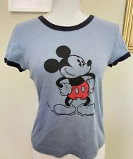 Vintage Disney Mickey Mouse Unlimited Jerry Leigh 90s Ringer T Shirt Top Y2K picture