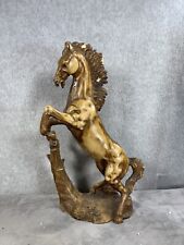 Vintage Jumping Horse Figurine Carved Resin Artmark 14