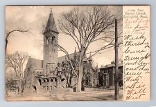Springfield MA-Massachusetts, First Baptist Church, Antique Vintage Postcard picture