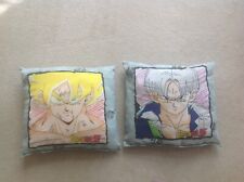 2 Vintage 2000 Dragon Ball Z Super Saiyan Goku & Trunks Pillow B.S./S.T.A. 14x12 picture