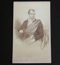 SIR WALTER SCOTT Poet CDV Portrait Albumen Print Scottish Novelist 1860s BOHR  picture