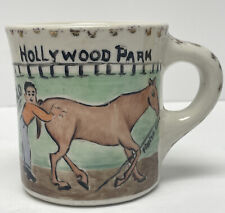 Vintage TEPCO CHINA USA Hollywood Park Mug Cup Milo Horse at Finish Line picture