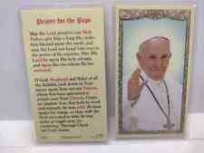 POPE FRANCIS - PRAYER FOR THE POPE Laminated catholic prayer card  picture