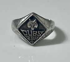 Vintage Sterling Silver BSA CUB SCOUTS Ring Size 5 picture