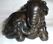 Antique Chinese cast Bronze Elephant paperweight 19th century Collectible Art picture