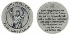 St Peregrine Patron Saint of Cancer Prayer Coin Italian Pocket Token picture