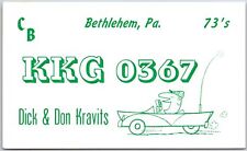 QSL Radio Card Bethlehem Pennsylvania KKG 0367 Amateur Station Postcard picture