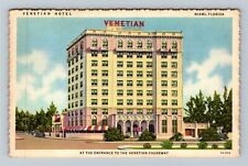 Miami, Florida, VENETIAN HOTEL, Advertising, c1937 Vintage Postcard picture