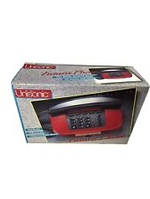 Unisonic Futura Phone Red/Black 9726RB Phone Corded Telephone 80's 90's Vtg Prop picture