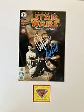 Star Wars autographed Comic Book-Carrie Fisher And Mark Hamill picture