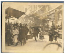 Leigh Hoffman, China, A Busy Corner in Hong Kong Vintage Silver Print Tirag picture