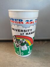 RARE Vintage University 1989 of Hawaii Football & Michigan State Plastic Cup picture